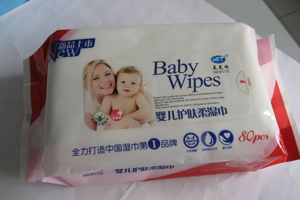 供应80片婴儿护肤柔湿巾